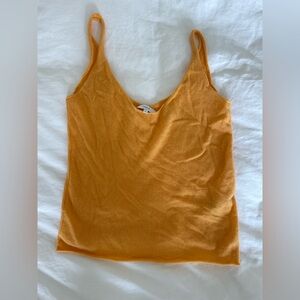 Vince cashmere orange tank